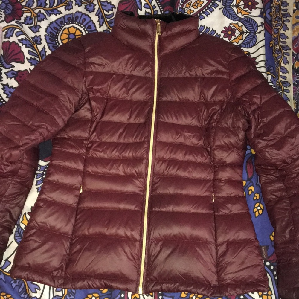 Burgundy Calvin Klein Jacket